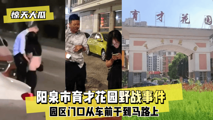 【惊天大瓜】阳泉市育才花园野战事件~园区门口从车前干到马路上~